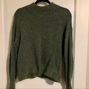 Green Turtleneck Sweater